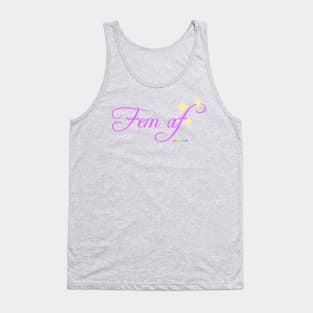 FEM AF (fem font) Tank Top